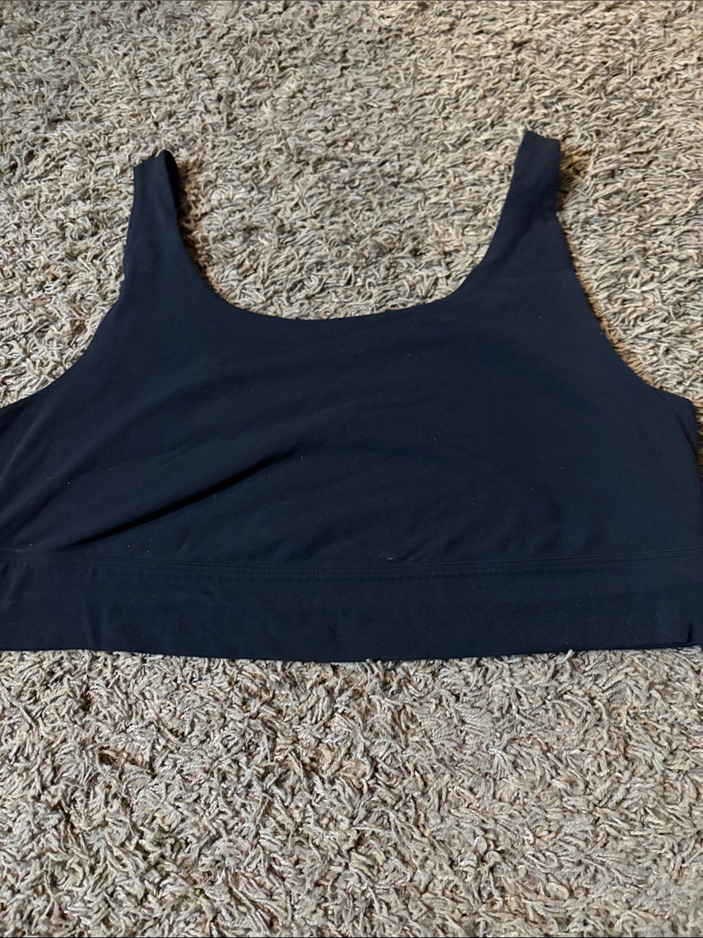 Nike Black Scoop Crop Sports Tank